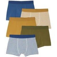 vertbaudet Boxershorts Bio-Kollektion: Jungen Boxershorts 5er-Pack