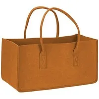 Close Up Freizeittasche Filztasche Kaminholz Hellbraun Tragetasche, Felt Bag