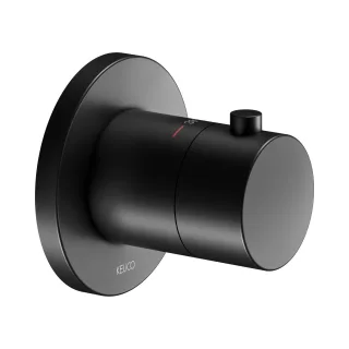 Keuco IXMO Black Selection Thermostatarmatur Unterputz rund, schwarz matt 59553370001