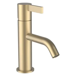 LAUFEN Waschtischarmatur Kartell LAUFEN Festauslauf Ausladung 115 mm ohne Ablaufventil PVD Blassgold H3113310831001