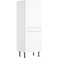 KOCHSTATION Midischrank KS-Bern2 Breite 60 cm, Höhe 176,6 cm, 2 Türen verlascht, 3 Einlegeböden