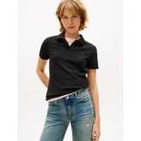 Tommy Jeans Poloshirt TJW SLIM ESSENTIAL POLO SHORT SLEEVE mit Logostickerei, Piqué