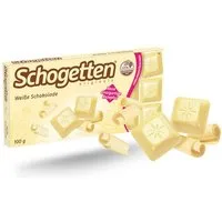 Schogetten Schokolade, Schogetten Weiße Schokolade Stück für Stück zarte Schokolade 100g