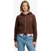 Superdry Kapuzensweatjacke SIGNATURE EMB ZIPHOOD Baumwollmischung, relaxed fit