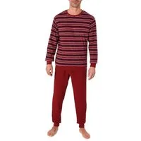 Normann Pyjama Normann Herren Frottee Schlafanzug Streifenlook – auch in Übergrößen