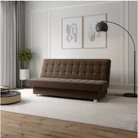 MOEBLO Schlafsofa BELFI, Clic-Clack Schlafsofa aus Webstoff für Wohnzimmer mit Federkern, Kipp- & Klappfunktion, modernes Polstersofa – Eleganz und Komfort vereint, (BxHxT):192x95x92 cm - mit Bettkasten und Schlaffunktion