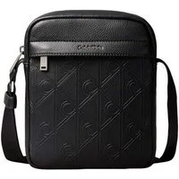Calvin Klein Umhängetasche EMBLEM AOP DEBOSS REPORTER, Unisex Mini Bag, Body Bag, Schultertasche mit CK-Logoprägung
