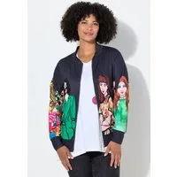 Angel of Style Kurzjacke Scuba-Blouson Relaxed Fit Frauen-Druck