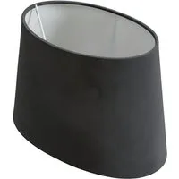 B&S Lampenschirm Lampenschirm oval Velvet grau B:20,5x12/T:17x10/H:14cm, Jinming
