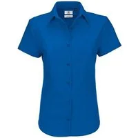 B&C Kurzarmhemd Damen Hemd Businesshemd Shirt Kurzarm Shirt