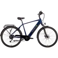 SAXONETTE E-Bike Cityrad Deluxe Sport Man, 9 Gang Shimano Alivio Schaltwerk, Kettenschaltung, Mittelmotor, 418 Wh, Pedelec, Elektrofahrrad für Damen u. Herren