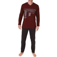 Normann Pyjama Normann Herren Schlafanzug langarm Pyjama - auch in Übergrössen