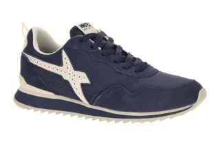 W6YZ 2013560_Jet Herren Sneakers navy/white Velourleder Textil Gummisohle