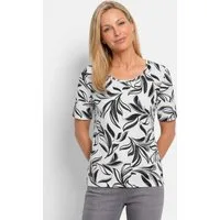 GOLDNER T-Shirt Jerseyshirt mit modischem Floraldruck