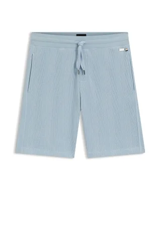BOSS Menswear Black - Structure Shorts Light Blue - Gr. - M