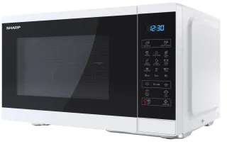 SHARP Mikrowelle YC-MG252AE-W, weiss, mit Grill, 25 L, 11-Stufen, 900 W
