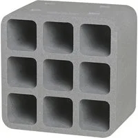 Climapor Flaschenhalter Climapor Flaschenbox Cube für 9 Flaschen max. Ø 9 cm - 1 Stück, leichtes Polystyrolformgeschäumt