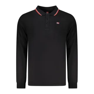 Norwegen 1963 Schwarzes Baumwoll Herren Polo-Shirt