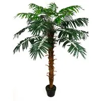 Kunstpalme Phönixpalme 140cm ZJ Dekopalme künstliche Pflanzen Palme, Seidenblumen Roß, Höhe 140 cm