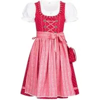 Nübler Dirndl Kinderdirndl Diana in Beere, 3-teiliges Set - Rocklänge knielang (Dirndl Set DIANA, Dirndl Kleid mit Bluse und Schürze) Kinder Tracht im bayerischen Stil - Trachtenmode Kinder