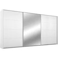 rauch Schwebetürenschrank Kleiderschrank Schrank Garderobe Wäscheschrank Ankleide KULMBACH (optional mit Beleuchtung, Breiten 278/368 cm Höhen 214/233 cm) mit umfangreicher Innenausstattung und Passepartout MADE IN GERMANY