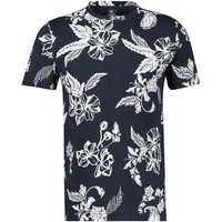 LERROS Kurzarmshirt mit floralem Allover-Print