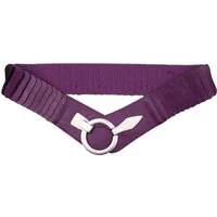 MIRROSI Taillengürtel Leo Unifarbe breit 6cm für Taillenumfang 85 bis 110cm, ONESIZE (Angenehmes Tragesgefühl, Leopard Muster, Unifarben) Breiter Stretch Gürtel