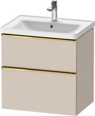 Duravit D-Neo Waschtischunterbau wandhängend Taupe Matt 634x452x625 mm - DE4354034910000 DE4354034910000