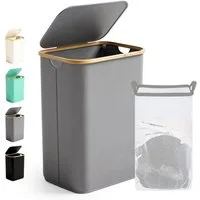 Ribelli Wäschekorb Wäschekorb mit Deckel und Herausnehmbar Wäschesack, Wäschetonne Schmal für Waschküche, Bad, Schlafzimmer, 85L