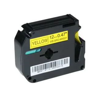 [NB]* Schriftband kompatibel für Brother MK631 bk/yellow