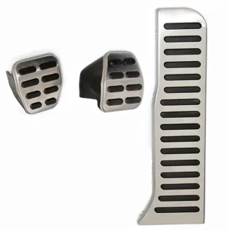 Sport Pedale (Hand- Schaltung) in Schwarz / Silber für Seat Altea / Altea XL / Leon 1P / Toledo 5P