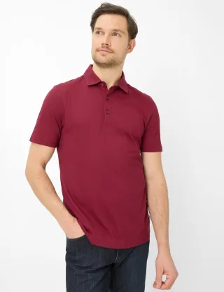 Brax Herren Polo Style PEPE wildberry, dunkelrot, Gr. XXXL