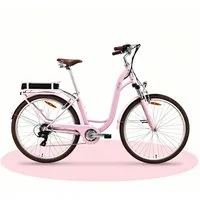 VECOCRAFT E-Bike Cityrad 28’’ Elektrofahrrad 36V 10Ah 80mm Federgabel 40Nm HEBE Ebike Damen, 7 Gang, Heckmotor, 360 Wh, Pedelec Citybike für Damen und Herren