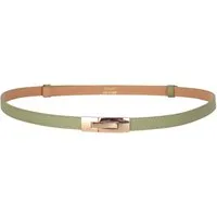 MIRROSI Ledergürtel Damen Gürtel Echtleder, Made in Italy, 18mm breit (Passt fast zu jeder Hosenschlaufe) Einheitsgröße (Geeignet für einen Hüftumfang von ca. 55 bis 100 cm)