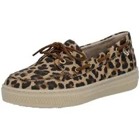 Rieker Bootsschuh Schnürer, Mokassin, Halbschuh im Leo-Look