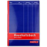 Rheita Geschäftspapier Haushaltsbuch 40 Blatt DIN A5