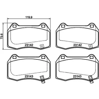 Hella Bremsbel?ge vorne Honda Integra Nissan 350z Skyline