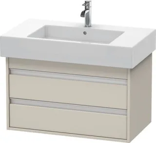 Duravit Ketho Waschtischunterbau wandhängend Taupe Matt 800x455x480 mm - KT664009191 KT664009191