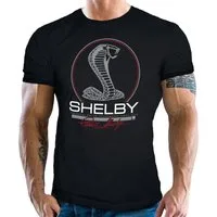 GASOLINE BANDIT® T-Shirt für US Muscle Car Fans - Original Shelby: Cobra Racing Logo