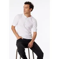 Schiesser T-Shirt Freizeit Revival Karl-Heinz Kurzarm weiss Herren
