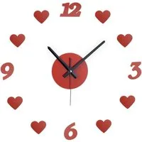 relaxdays Wanduhr DIY Wanduhr "Herzen"