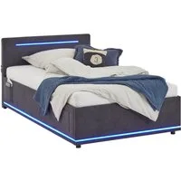 meise.möbel Polsterbett CIRCLE inkl. LED-Beleuchtung & USB-Anschluss, wahlweise mit Bettkasten, erhältlich in den Breiten 90cm, 120cm & 140cm