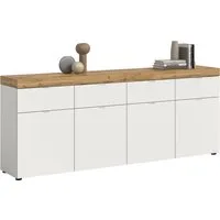 OTTO home Sideboard MAMBO II, Breite 200cm, 4 Türen, 4 Schubkästen, 8 Fächer (1 St., 2-farbige Ausführung, in verschiedenen modernen Trendfarben erhältlich), Kommode, Anrichte, Wohnzimmer, Schlafzimmer
