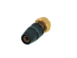 Tece logo-Push Verschraubung, flachd. Dim. 16 x 1/2", Rotguss/Si-Bronze, 8733201 8733201