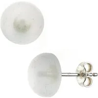 JOBO Paar Ohrstecker, rund 925 Silber mit Bergkristall