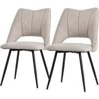ML-DESIGN Stuhl Esszimmerstühle mit Rückenlehne moderne Design Lounge Küchenstühle (2 St), Polsterstuhl Esstischstühle 2er Set Clubsessel Polyester bis 120kg