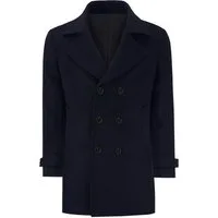 Allthemen Wollmantel Herren kurzer Wintermantel Zweireihige Cabanjacke Winter