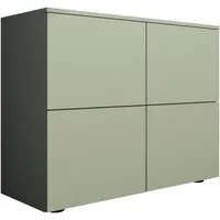 borchardt Möbel Kommode Rova, Sideboard mit 4 Türen, Breite 93 cm, 4-türig, Kommode mit viel Stauraum, salbeifarben