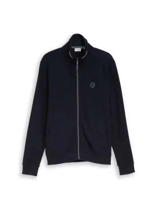 Tom Tailor - Sweatjacke aus Baumwolle sky captain blue - Gr. - XXL