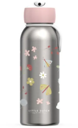 Little Dutch x Mepal Thermoflasche Flip-Up 350ml, Flowers & Butterflies